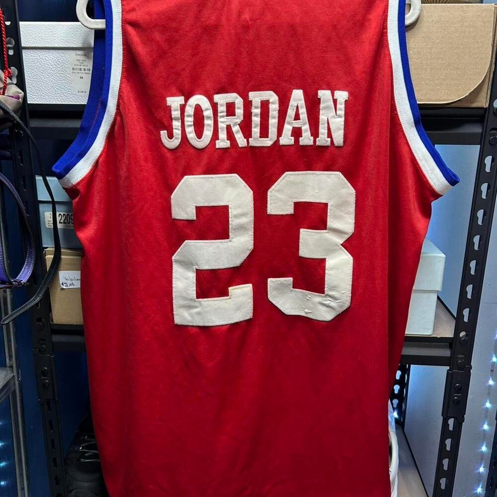Michael Jordan Mitchel and Ness red NBA All Star Jersey Size 2XL - Picture 4 of 5